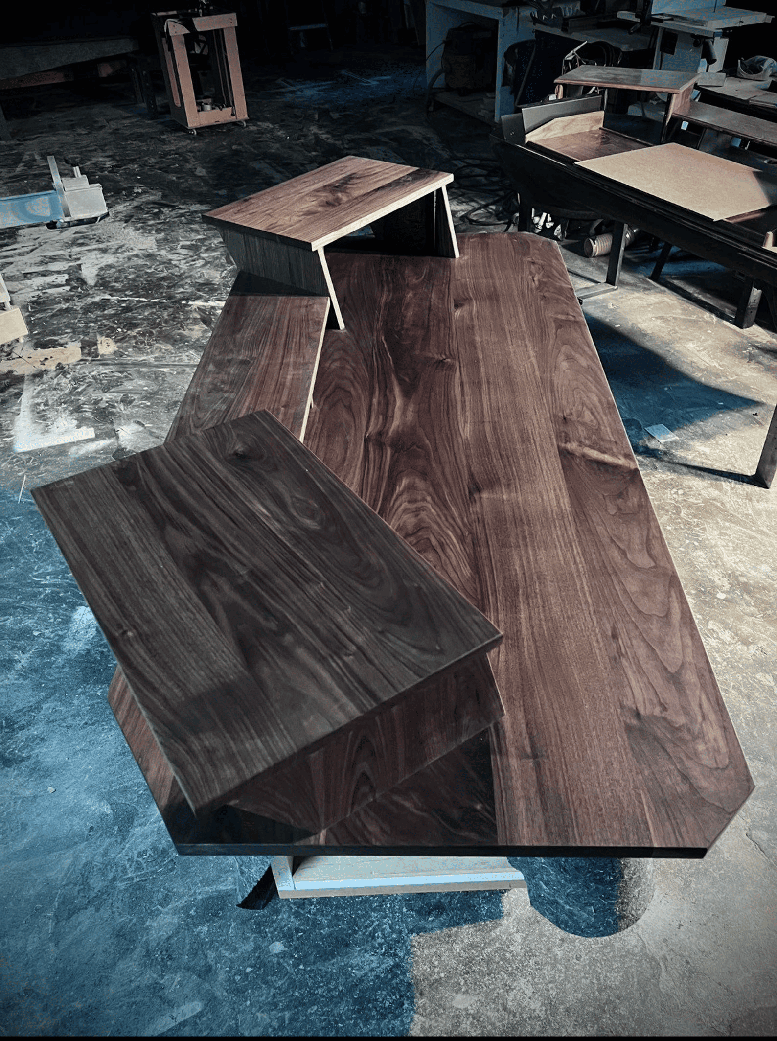 Light oak audio rack with multiple pull-out drawers